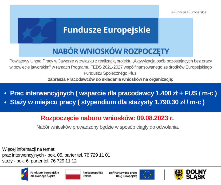 Nabór wniosków - sierpień 2023