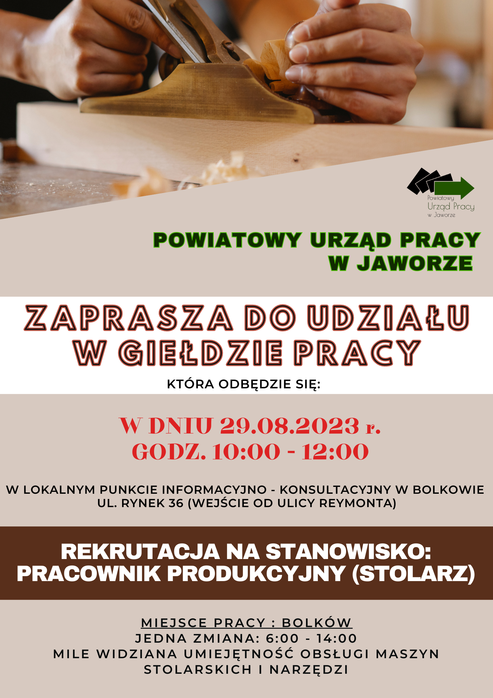 Giełda Pracy - sierpień 2023