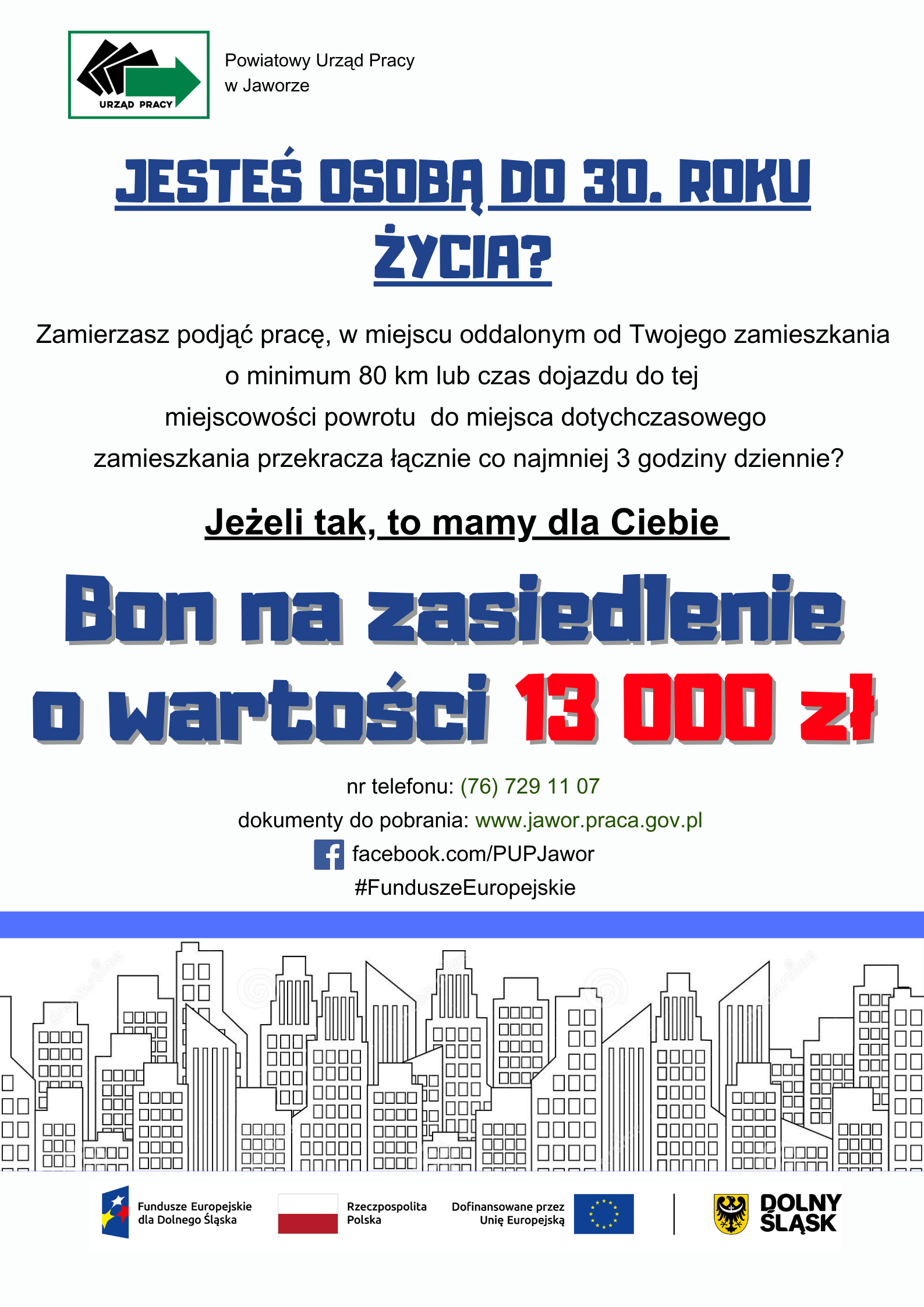 Bon na zasiedlenie o wartości 13 000 zł