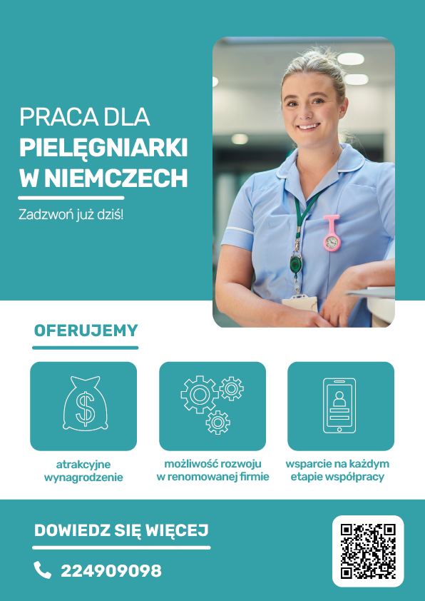 Oferta pracy - pielęgniarka w Niemczech
